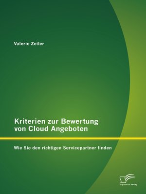 cover image of Kriterien zur Bewertung von Cloud Angeboten